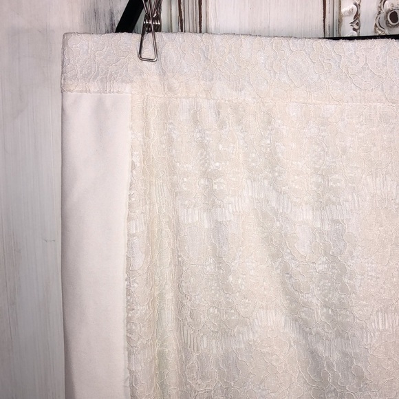 Standards & Practices Career Lace and Knit Skirt - Picture 2 of 10